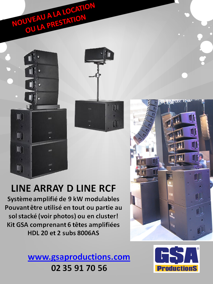 D LINE ARRAY RCF GSA