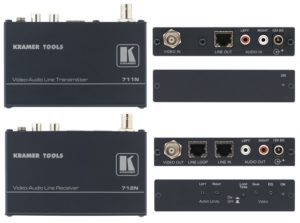 Transmetteur audio video kramer 711n/712 n + 400 m de cables rj 45 kramer
