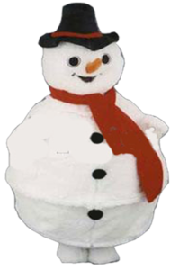 MASCOTTE BONHOMME DE NEIGE