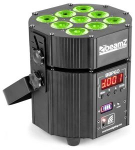 BeamZ BBP60 Lot de 6 projecteurs Uplight avec DMX sans fil