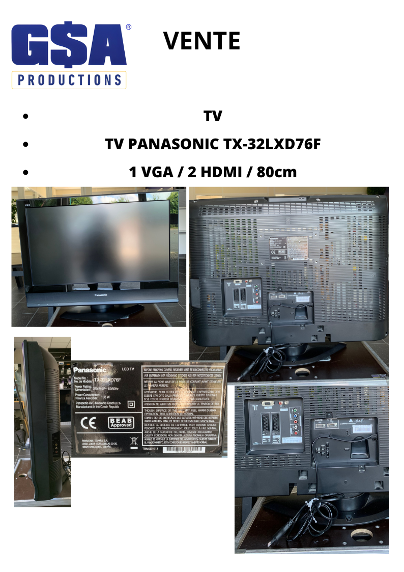 TV panasonic 80 cm