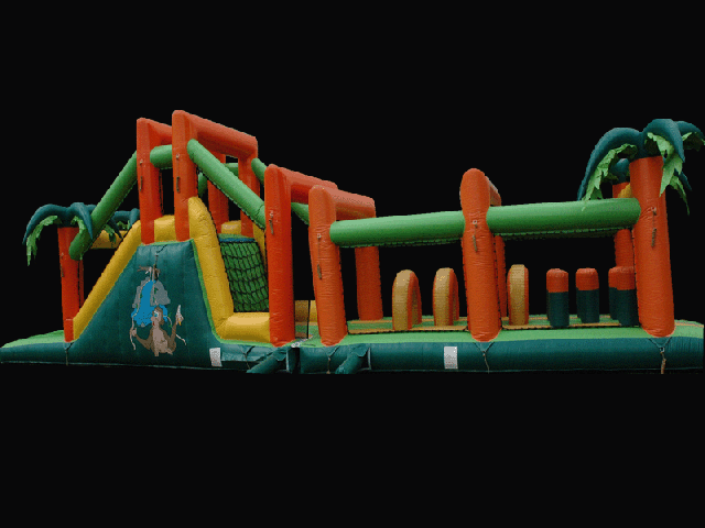 Parcours jungle gonflable