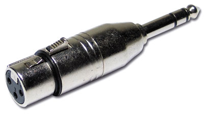 Adaptateur XLR femelle vers Jack male stéréo AUDIOPHONY