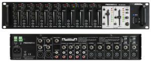 Mixer 10 entrées et Préampli 2 zones audiophony prezone 642