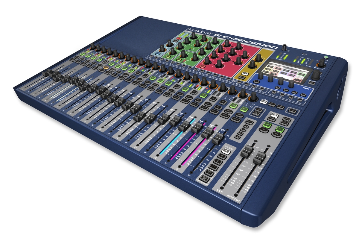 OCCASION CONSOLE SOUNDCRAFT SI EXPRESSION 2 24 VOIES + STAGEBOX 32 + FLYS