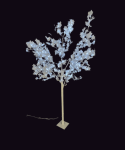 Arbre feuillage blanc lumineux