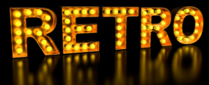 retro lettre lum